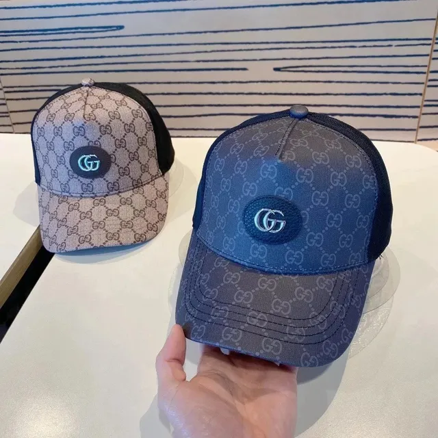 Gucci GG Logo Cap Monogram Mesh Trucker