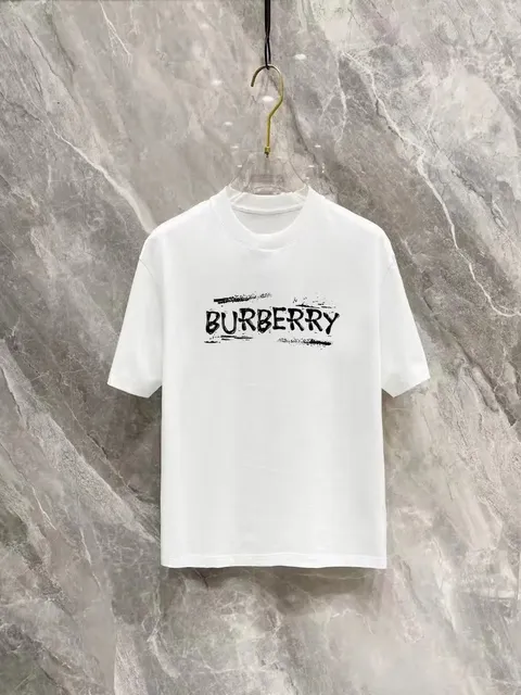 Burberry Logo T-Shirt Brushstroke Logo