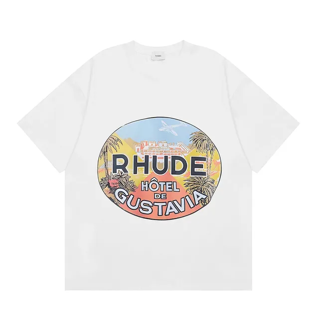 Rhude Graphic Tee Hôtel de Gustavia Print
