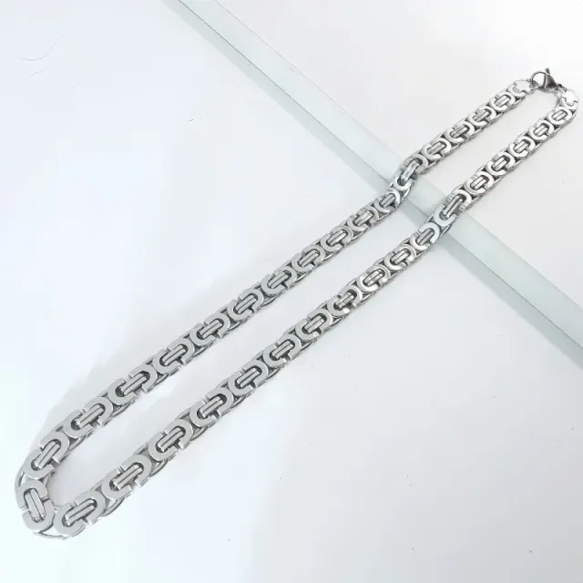 钢色项链8mm*55cm