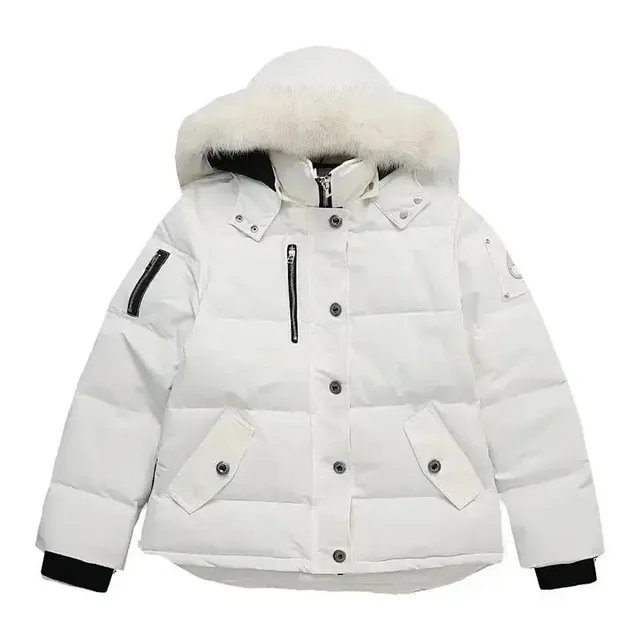 Moncler Puffer Jacket Fur-Trimmed Hood