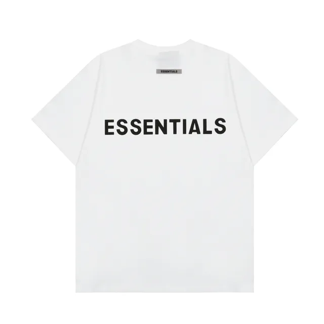 Fear of God Essentials Logo Tee Black Print