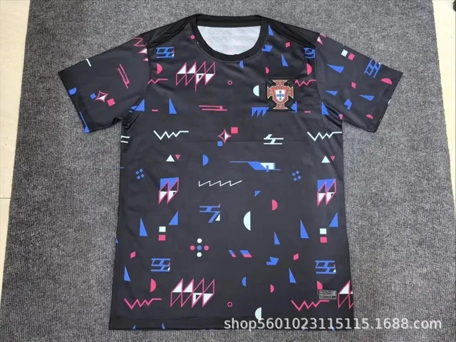 Portugal National Team Jersey Geometric Print