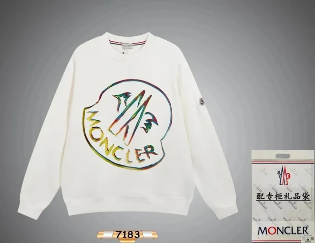 Moncler Crewneck Sweatshirt Rainbow Logo