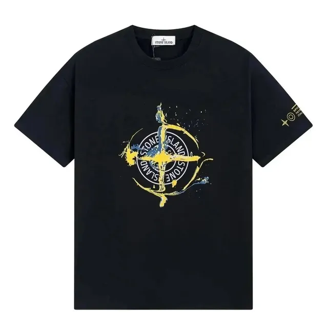 Stone Island T-Shirt Compass Logo Print