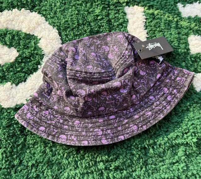 Stüssy Bucket Hat Skull Print