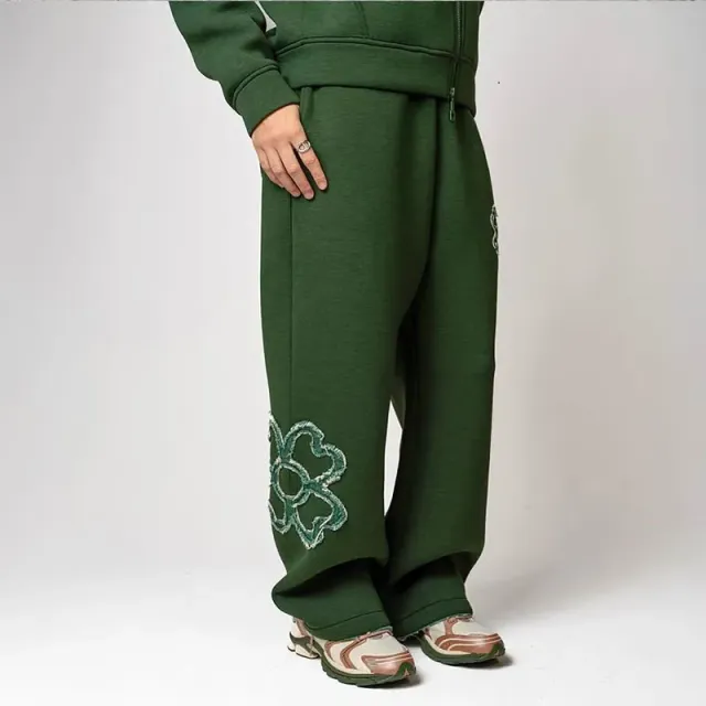 Denim Tears Embroidered Sweatpants Floral Patch