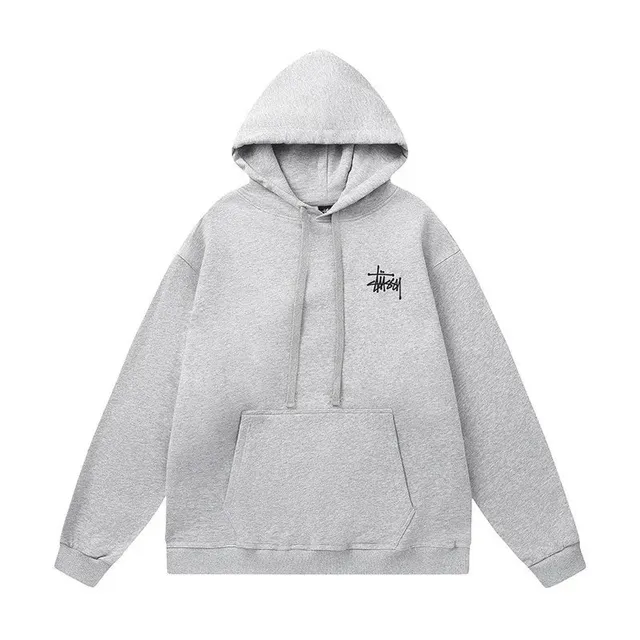 Stüssy Classic Hoodie Heather Grey
