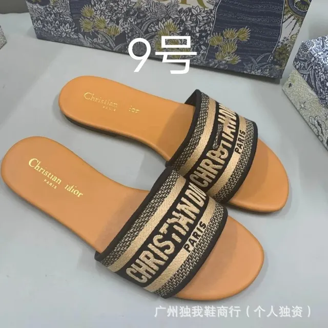 Dior sandals slippers Logo Strap
