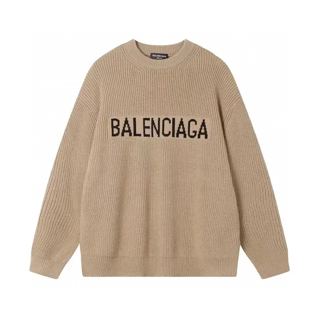 Balenciaga Logo Knit Sweater Oversized