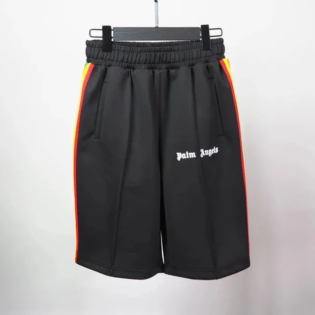 Palm Angels Track Shorts Rainbow Stripe