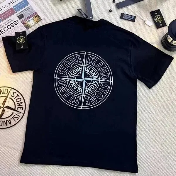 Stone Island Compass Logo T-Shirt White Print