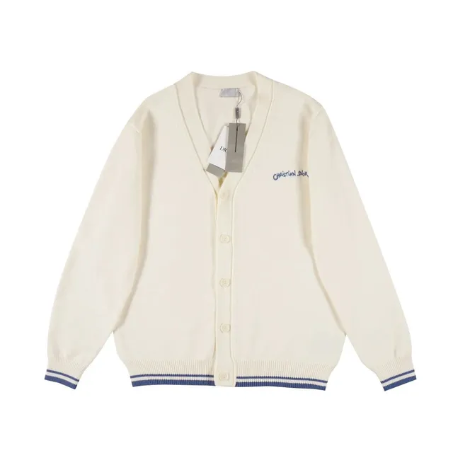 Dior Knit Cardigan Embroidered Logo