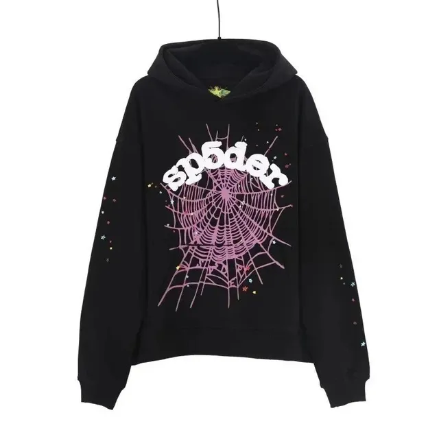 Sp5der Hoodie Spider Web Print