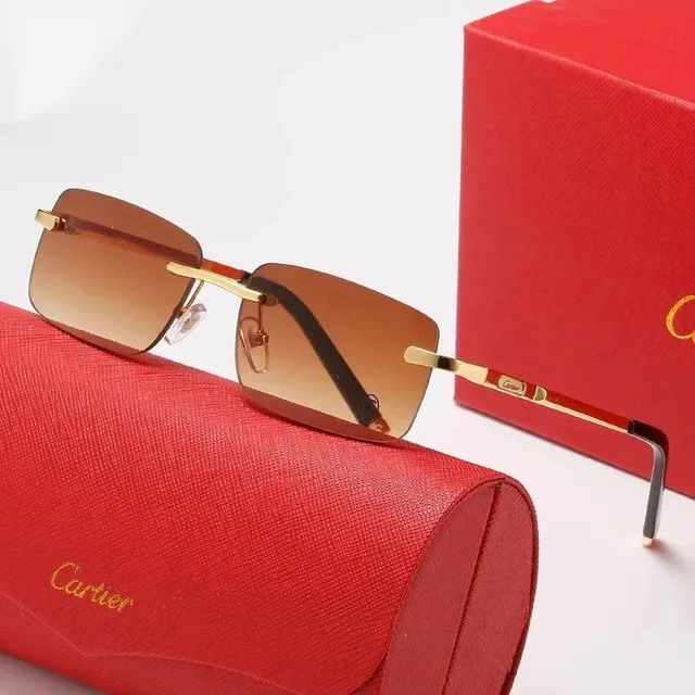 Cartier Sunglasses Rectangular Rimless