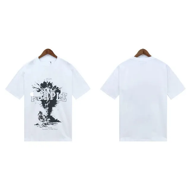 Fear of God Graphic Tee Purple Explosion Print