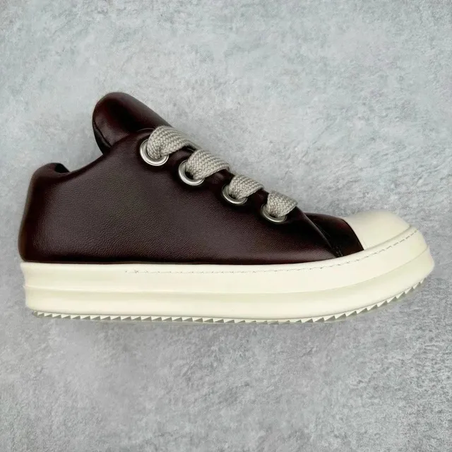 Rick Owens Geobasket Burgundy Cream