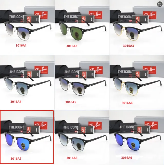 Ray-Ban Clubmaster Blue Mirror Lens