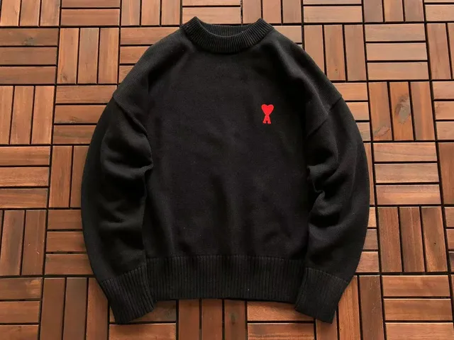 Amiri Knit Sweater Heart Logo