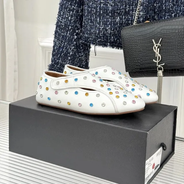 Alaïa Crystal-Embellished Loafer Multicolor Crystals