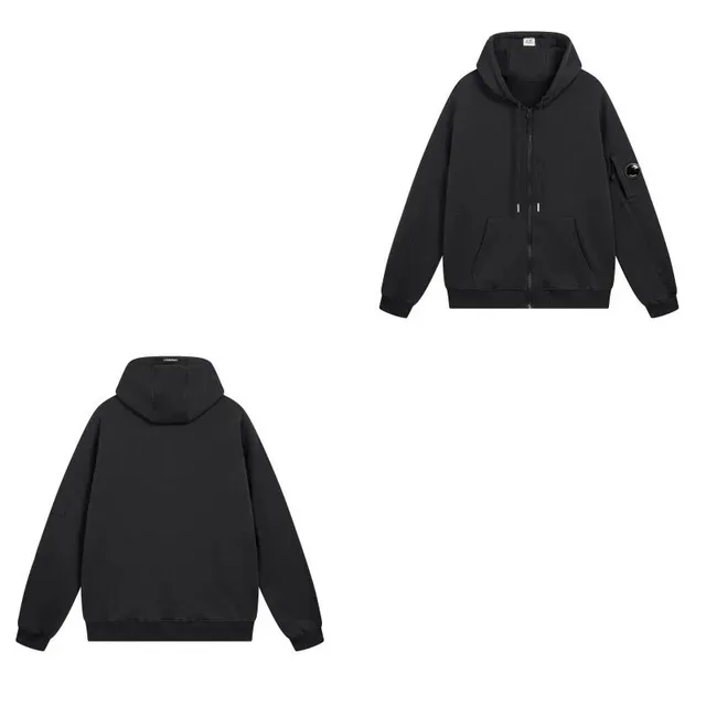 Chrome Hearts Zip-Up Hoodie Solid Black