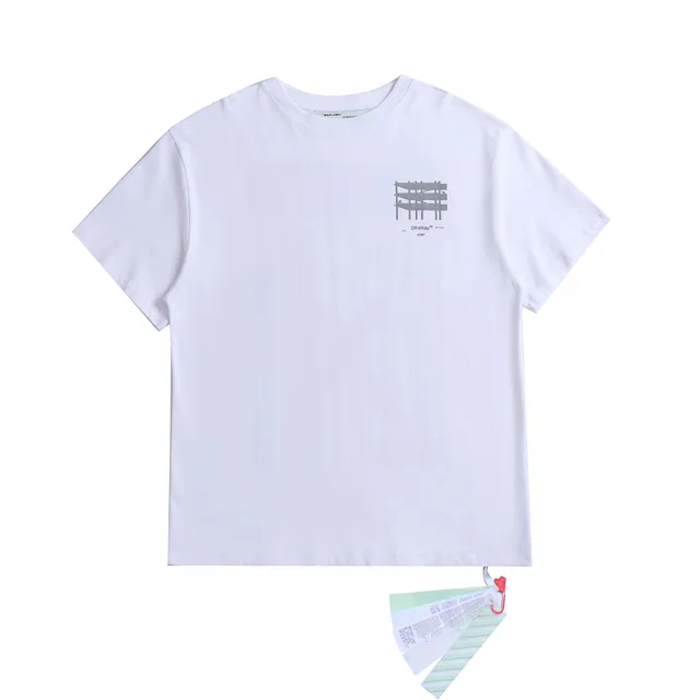 Off-White Graphic T-Shirt Industrial Grid Print