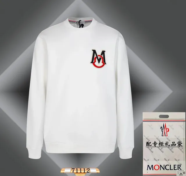 Moncler Crewneck Sweatshirt Logo Embroidered