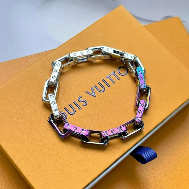 Louis Vuitton Chain Bracelet Iridescent Monogram