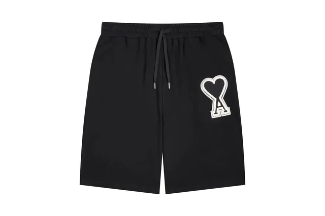 Amiri Heart Logo Shorts Embroidered Heart A