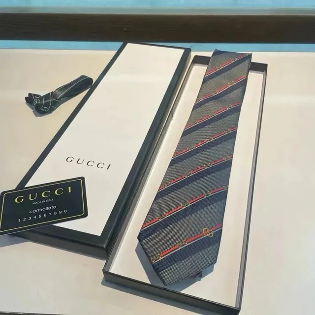 Gucci Striped Web Tie GG Web Stripe