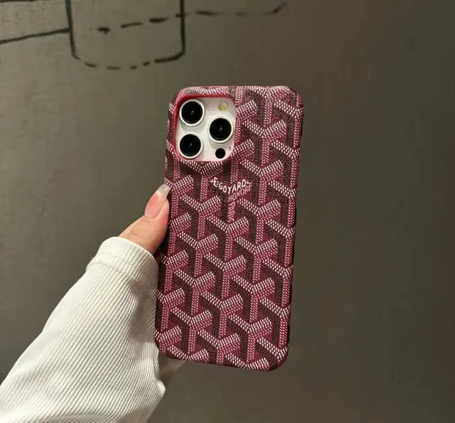 Goyard Phone Case Chevron Pattern