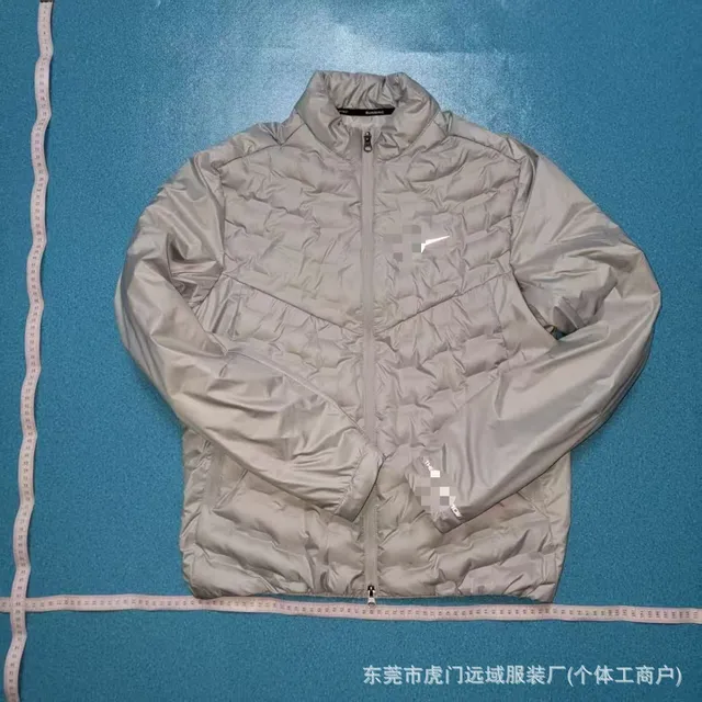 Naijia standing collar hooded down jacket gray