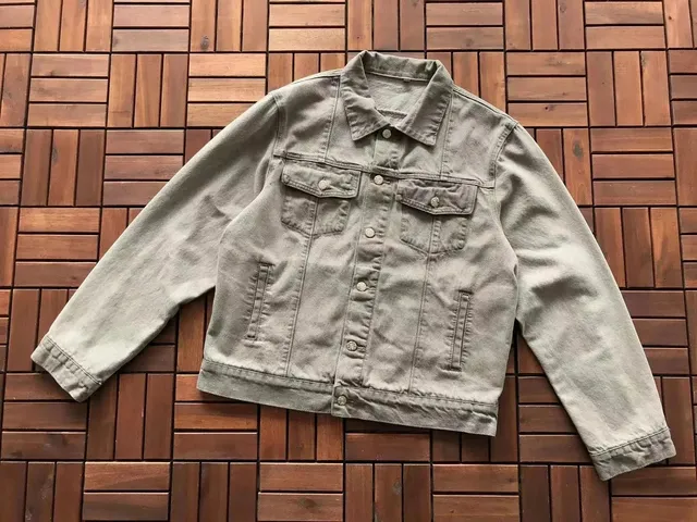 Denim Trucker Jacket Washed Grey