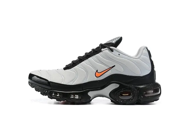 Nike Air Max Plus Triple White with Orange Swoosh