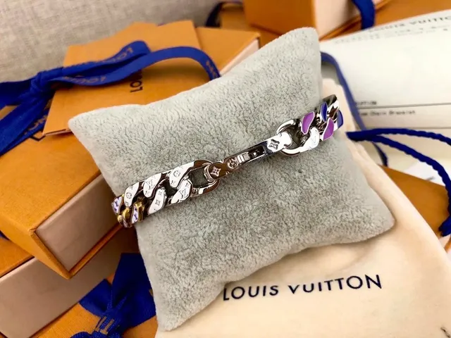 Louis Vuitton Chain Bracelet Monogram Enamel