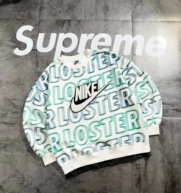 Nike × Supreme Crewneck Sweatshirt Lost in Translation Print