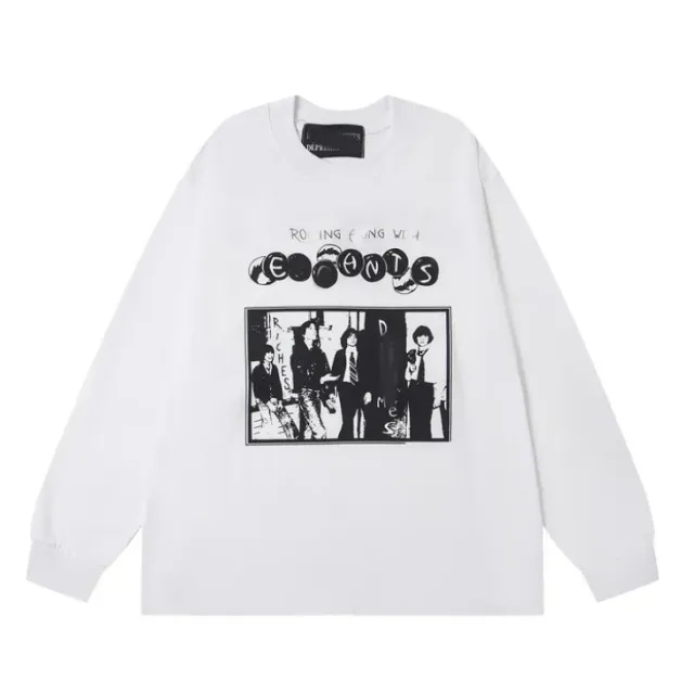 Er038 white long sleeve t