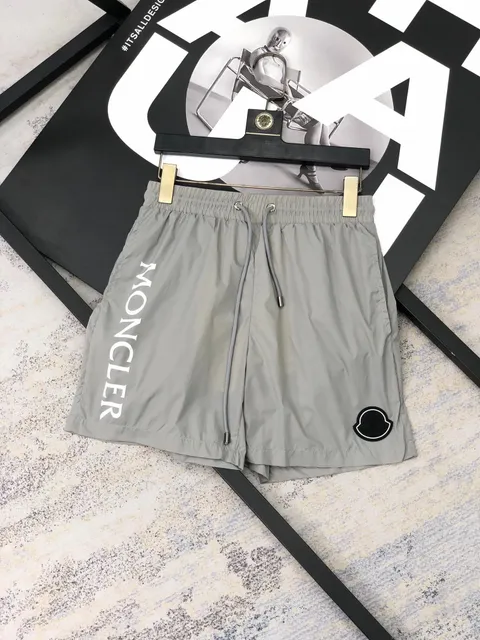 Moncler Logo-Print Shorts Vertical Logo