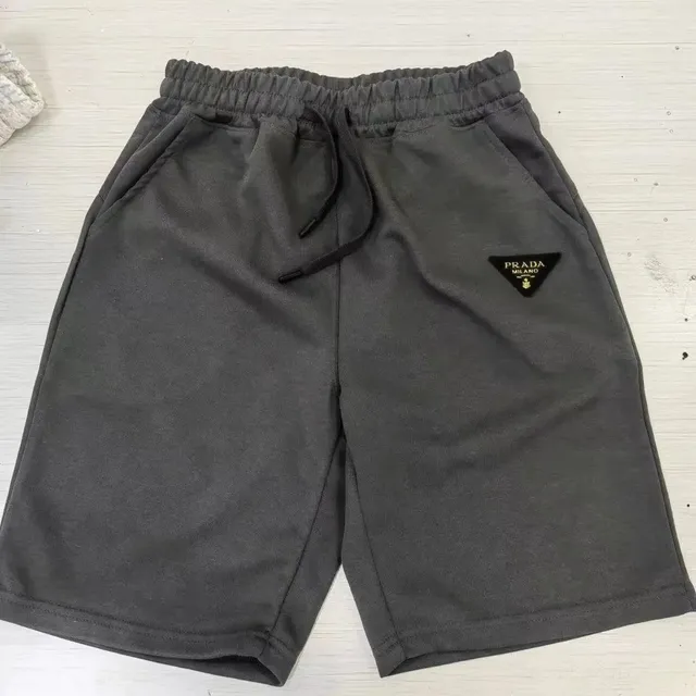 Prada Logo Patch Shorts Triangular Logo