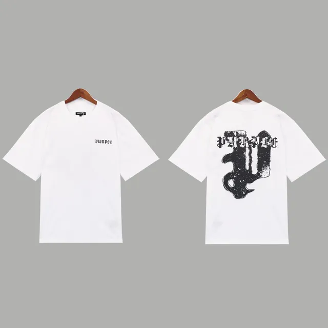 Graphic Tee Purpce Logo Print