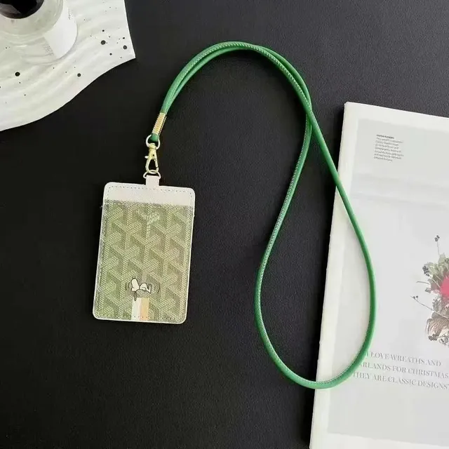 Goyard Lanyard Cardholder Goyardine Canvas with Snoopy