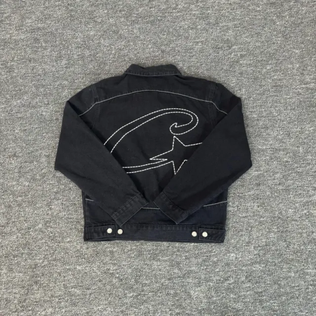Corteiz Denim Jacket Star Logo Embroidery