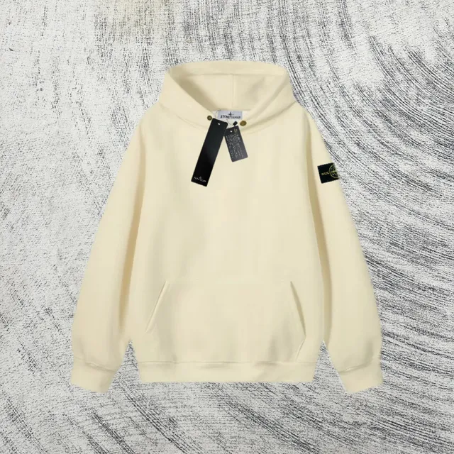 Stone Island Hooded Sweatshirt Classic Logo Patch