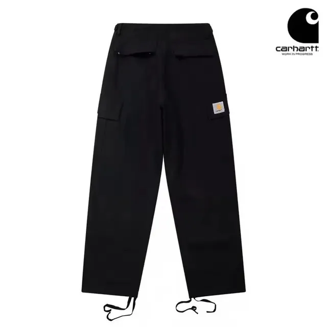 Carhartt Cargo Pant Black with Logo Patch