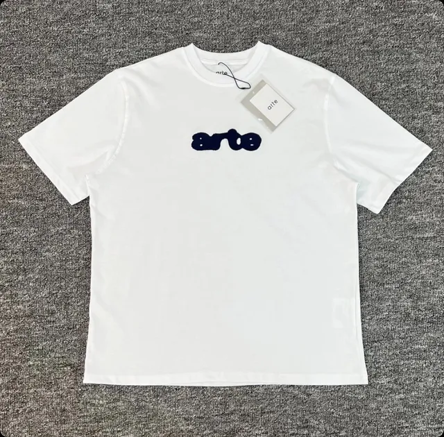 Arte Antwerp Logo T-Shirt Navy Embroidered Logo