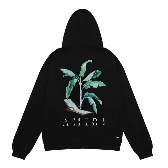 Amiri Hoodie Banana Plant Print