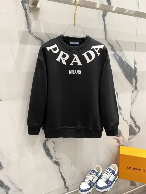 Crewneck Sweatshirt PRADA MILANO Logo