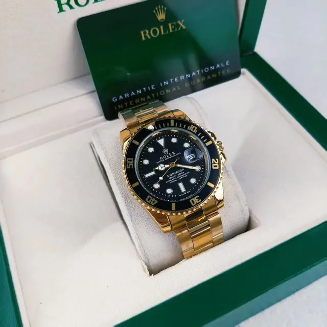 Rolex Submariner Black Dial with Gold Case and Bezel