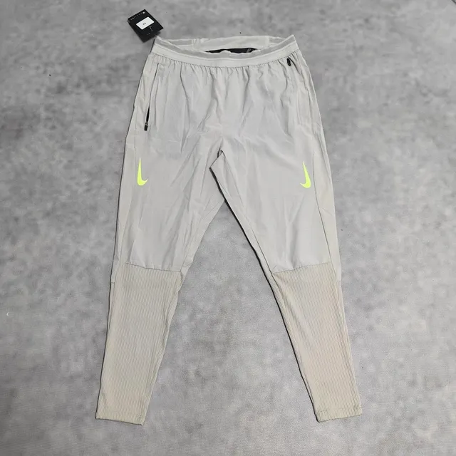 Nike Tech Pack Joggers Light Grey with Volt Swoosh