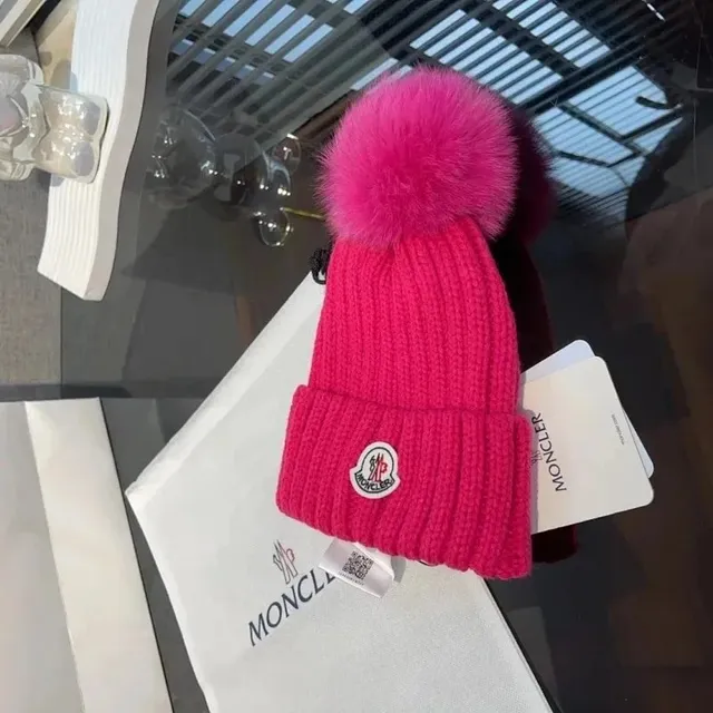 Moncler Pom-Pom Beanie Fur Pom